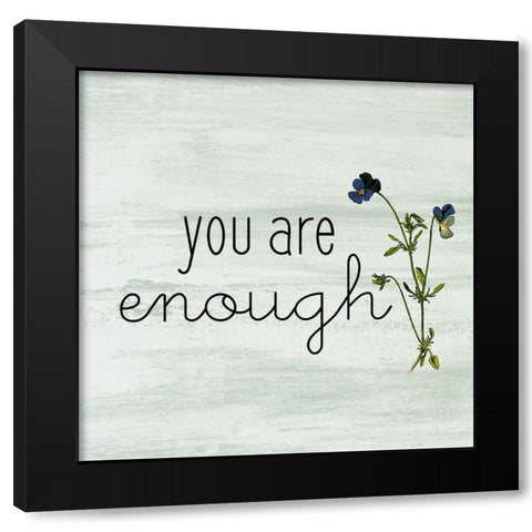 Home and Family 4 Black Modern Wood Framed Art Print with Double Matting by Kimberly, Allen