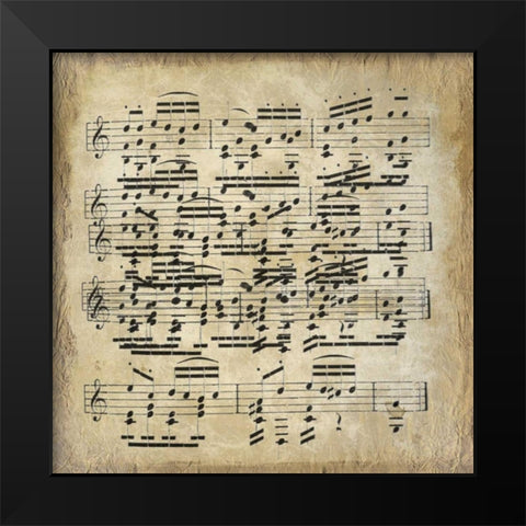 Notes 1 Black Modern Wood Framed Art Print by Allen, Kimberly