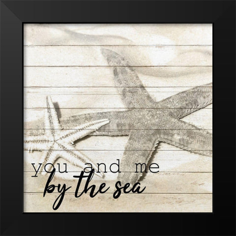 By the Sea 1 Black Modern Wood Framed Art Print by Kimberly, Allen