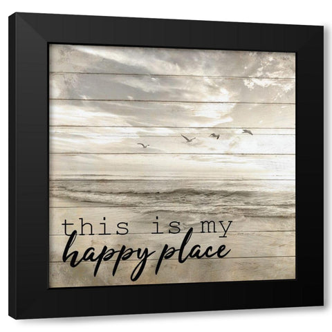 By the Sea 2 Black Modern Wood Framed Art Print with Double Matting by Kimberly, Allen