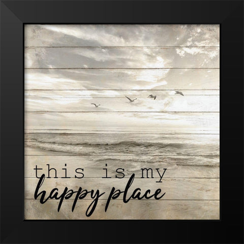 By the Sea 2 Black Modern Wood Framed Art Print by Kimberly, Allen