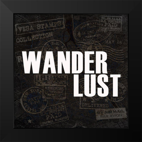 Wander 3 Black Modern Wood Framed Art Print by Kimberly, Allen