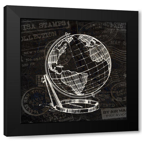 Wander 4 Black Modern Wood Framed Art Print with Double Matting by Kimberly, Allen