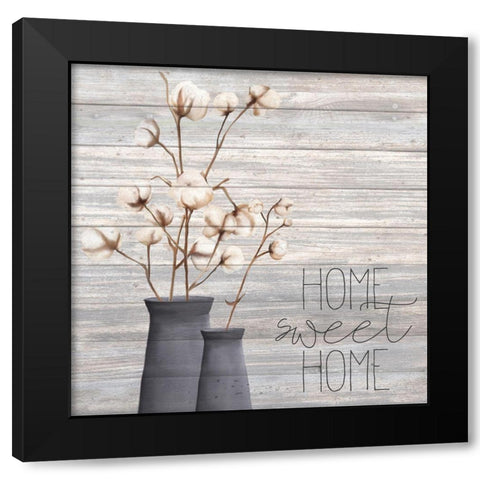 Cotton Home 1 Black Modern Wood Framed Art Print by Kimberly, Allen