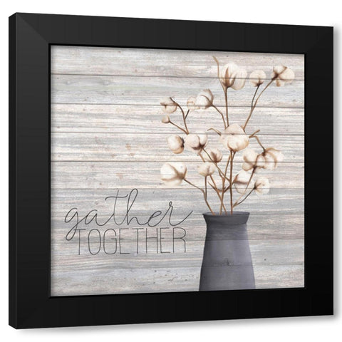 Cotton Home 2 Black Modern Wood Framed Art Print with Double Matting by Kimberly, Allen