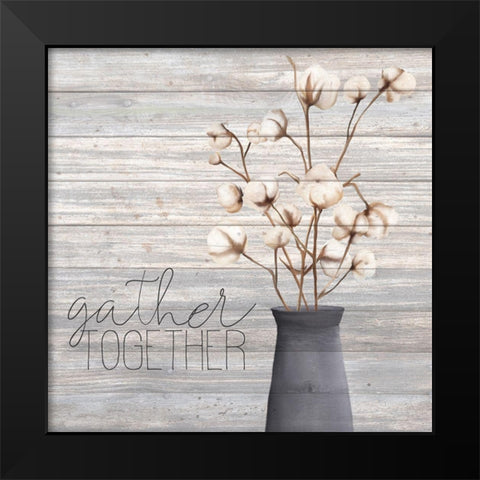 Cotton Home 2 Black Modern Wood Framed Art Print by Kimberly, Allen
