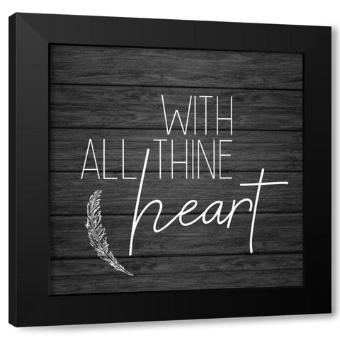 Be Still and Know 4 Black Modern Wood Framed Art Print with Double Matting by Kimberly, Allen