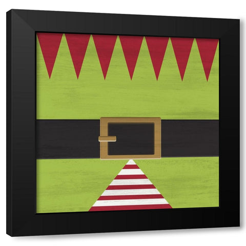 Elf Shirt Black Modern Wood Framed Art Print with Double Matting by Kimberly, Allen