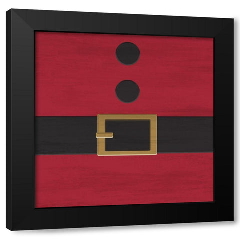 Santa Shirt Black Modern Wood Framed Art Print by Kimberly, Allen
