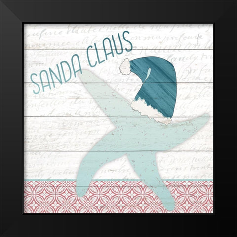 Sanda Claus Black Modern Wood Framed Art Print by Kimberly, Allen