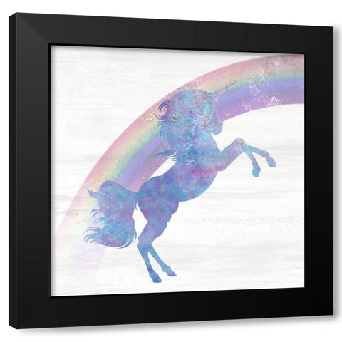 Over The Rainbow 1 Black Modern Wood Framed Art Print with Double Matting by Kimberly, Allen