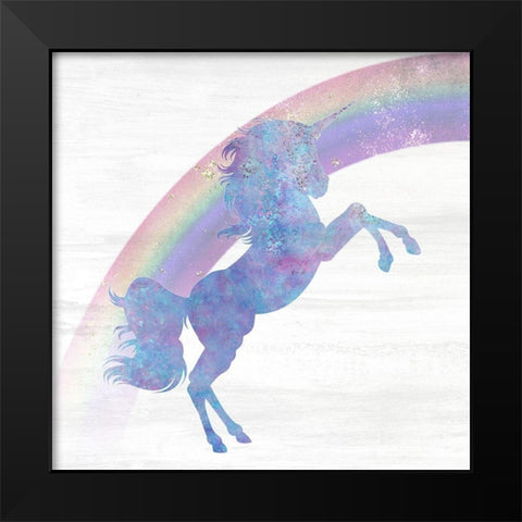 Over The Rainbow 1 Black Modern Wood Framed Art Print by Kimberly, Allen