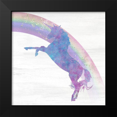 Over The Rainbow 2 Black Modern Wood Framed Art Print by Kimberly, Allen