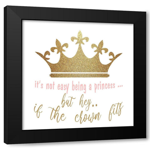 If The Crown Fits Black Modern Wood Framed Art Print with Double Matting by Kimberly, Allen