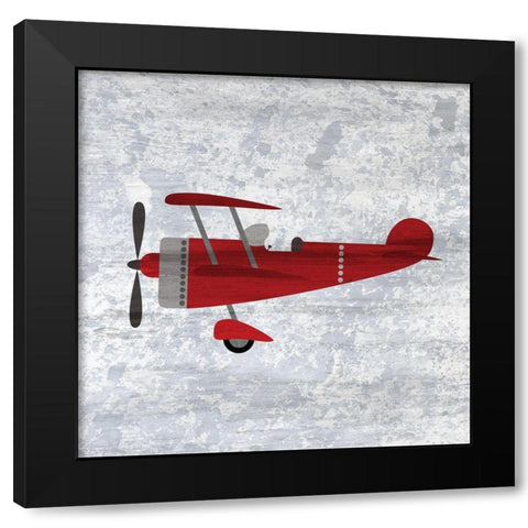 Red 2 Black Modern Wood Framed Art Print by Kimberly, Allen