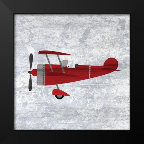 Red 2 Black Modern Wood Framed Art Print by Kimberly, Allen