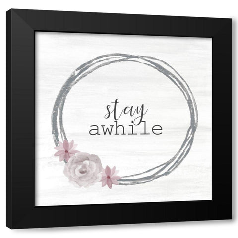 Wildflower Hope 7 Black Modern Wood Framed Art Print with Double Matting by Kimberly, Allen