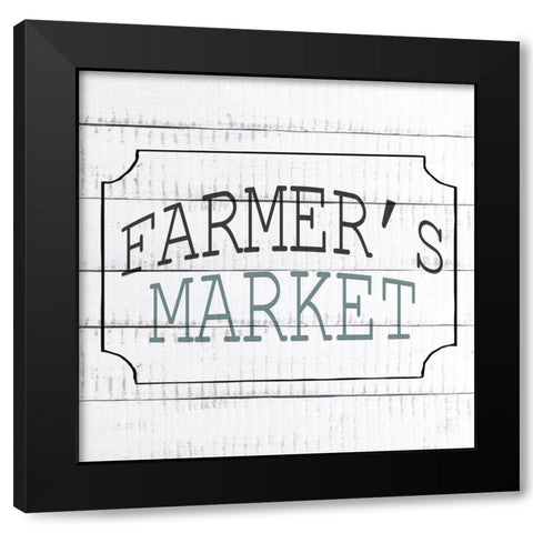 Farmers Market Black Modern Wood Framed Art Print with Double Matting by Kimberly, Allen