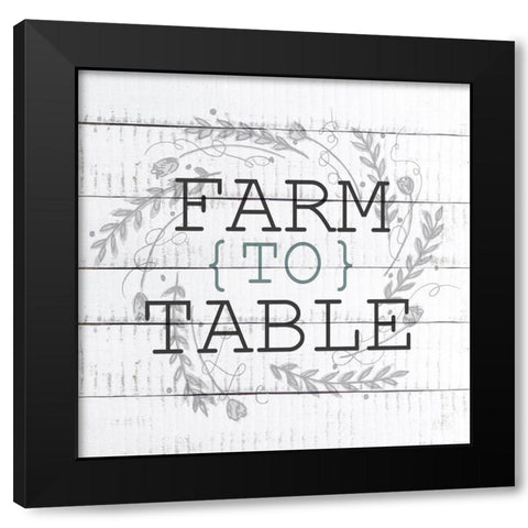 Farmhouse Fresh Black Modern Wood Framed Art Print with Double Matting by Kimberly, Allen