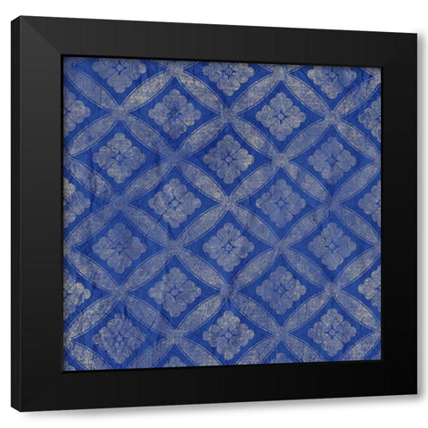 Blue Patterned 2 Black Modern Wood Framed Art Print by Kimberly, Allen