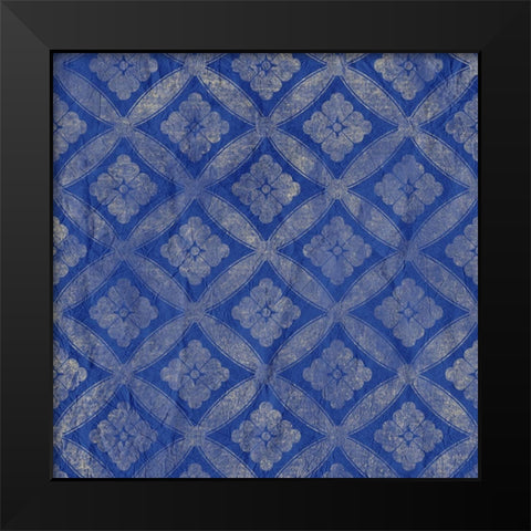 Blue Patterned 2 Black Modern Wood Framed Art Print by Kimberly, Allen