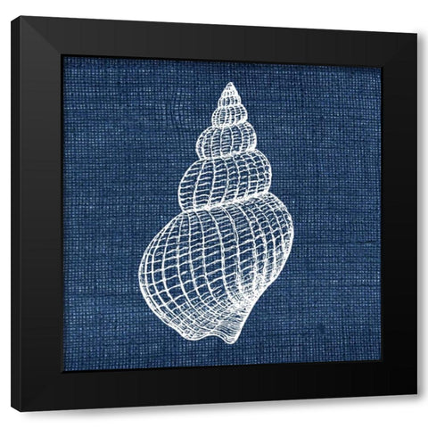 Indigo Sea 2 Black Modern Wood Framed Art Print with Double Matting by Allen, Kimberly