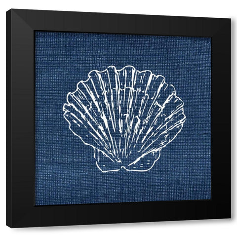 Indigo Sea 4 Black Modern Wood Framed Art Print by Allen, Kimberly