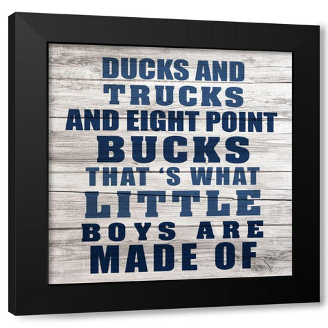 Bucks 2 Black Modern Wood Framed Art Print by Kimberly, Allen