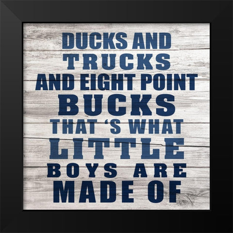 Bucks 2 Black Modern Wood Framed Art Print by Kimberly, Allen
