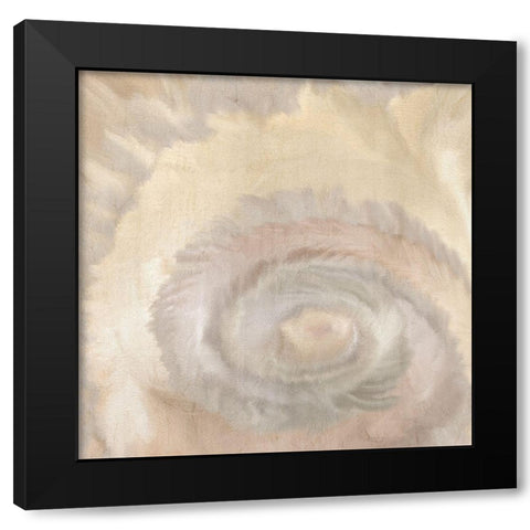 Neutral Swirl Black Modern Wood Framed Art Print with Double Matting by Kimberly, Allen
