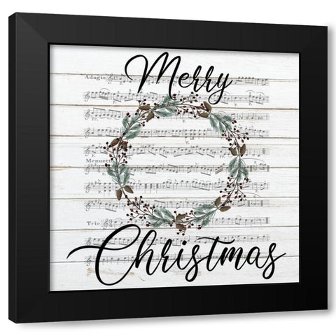 Merry Merry Merry 2 Black Modern Wood Framed Art Print by Kimberly, Allen