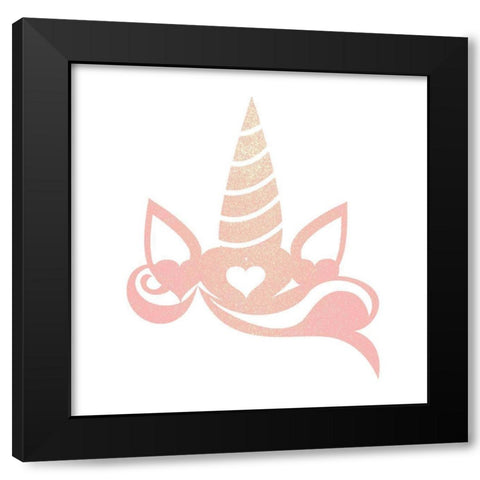 Be the Unicorn 1 Black Modern Wood Framed Art Print with Double Matting by Kimberly, Allen
