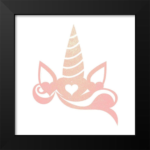 Be the Unicorn 1 Black Modern Wood Framed Art Print by Kimberly, Allen