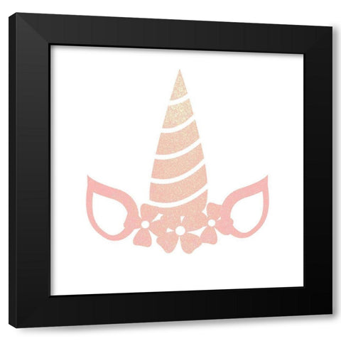 Be the Unicorn 3 Black Modern Wood Framed Art Print with Double Matting by Kimberly, Allen