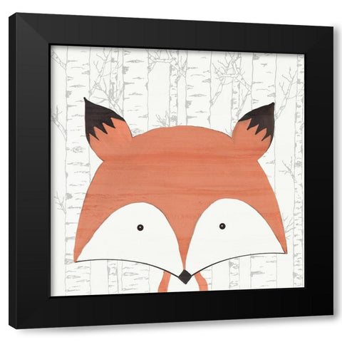 Woodland Friends 2 Black Modern Wood Framed Art Print with Double Matting by Kimberly, Allen