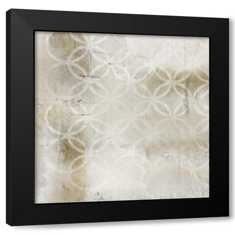 Geo 1 Black Modern Wood Framed Art Print with Double Matting by Allen, Kimberly