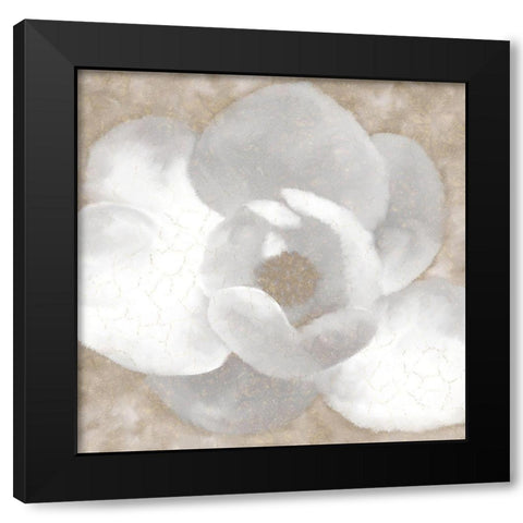 Magnolia Center 1 Black Modern Wood Framed Art Print with Double Matting by Kimberly, Allen