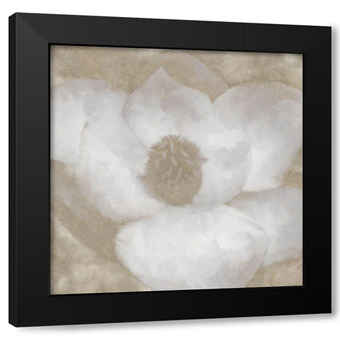 Magnolia Center 2 Black Modern Wood Framed Art Print by Kimberly, Allen