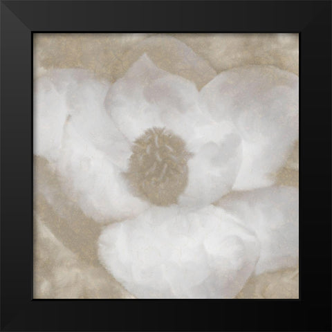 Magnolia Center 2 Black Modern Wood Framed Art Print by Kimberly, Allen