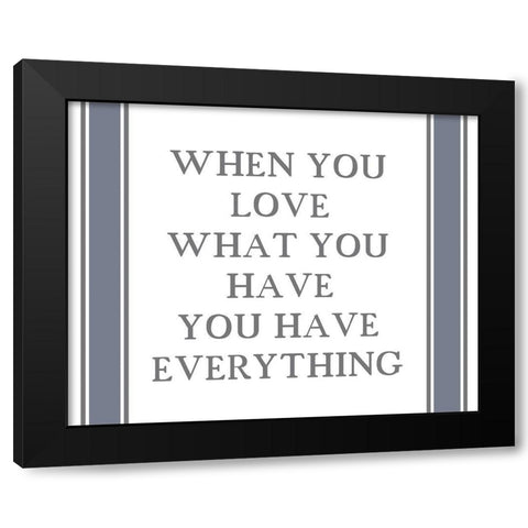 Homebody 4 Black Modern Wood Framed Art Print with Double Matting by Kimberly, Allen