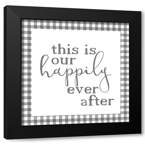Homebody 13 Black Modern Wood Framed Art Print by Kimberly, Allen