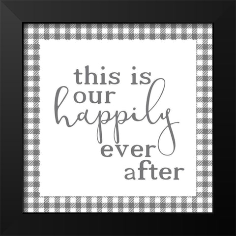 Homebody 13 Black Modern Wood Framed Art Print by Kimberly, Allen
