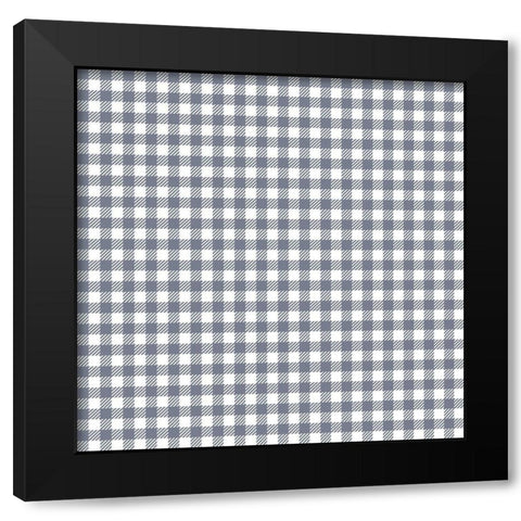 Homebody Pattern 1 Black Modern Wood Framed Art Print by Kimberly, Allen