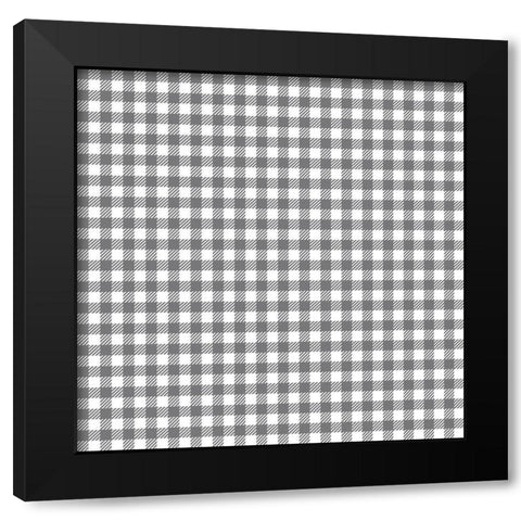 Homebody Pattern 2 Black Modern Wood Framed Art Print by Kimberly, Allen