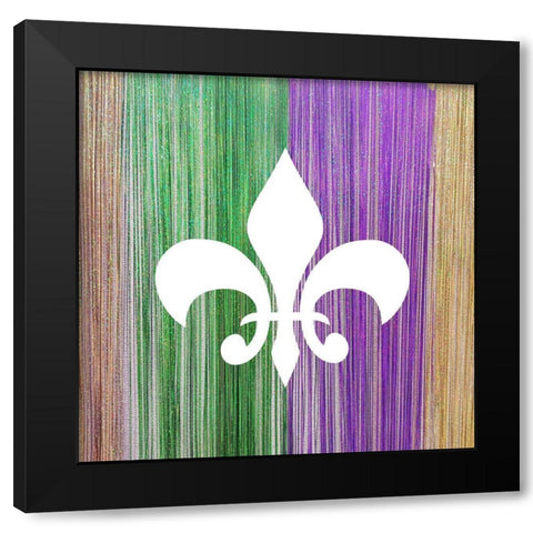 Mardi Gras 1 Black Modern Wood Framed Art Print with Double Matting by Kimberly, Allen