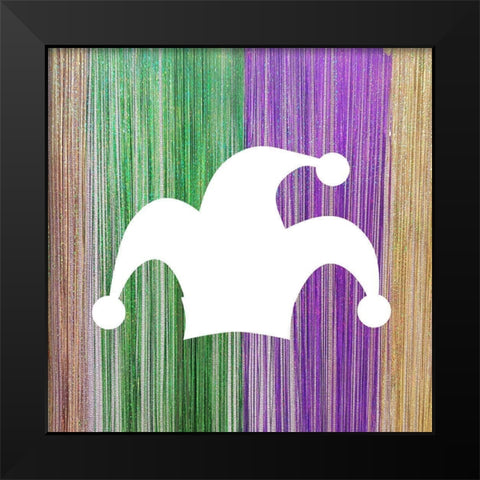 Mardi Gras 3 Black Modern Wood Framed Art Print by Kimberly, Allen