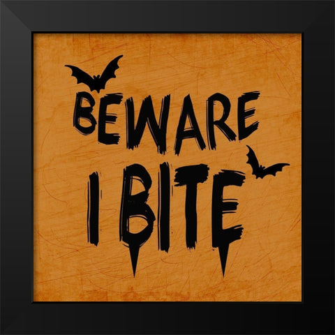 Boo 3 Black Modern Wood Framed Art Print by Kimberly, Allen