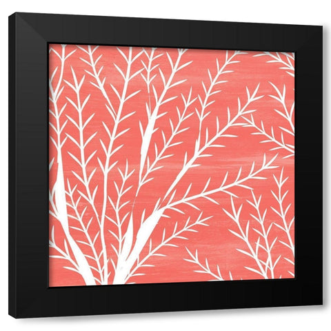 Seaweed 2 Black Modern Wood Framed Art Print by Kimberly, Allen
