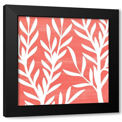 Seaweed 4 Black Modern Wood Framed Art Print by Kimberly, Allen