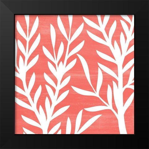 Seaweed 4 Black Modern Wood Framed Art Print by Kimberly, Allen